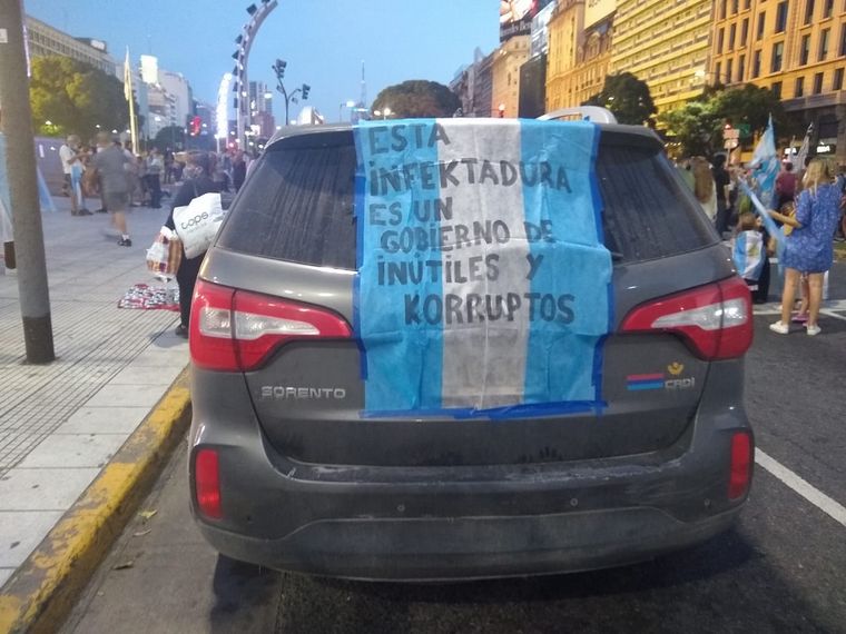 Manifestantes en Buenos Aires