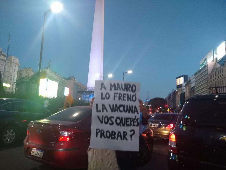 Manifestantes en Buenos Aires