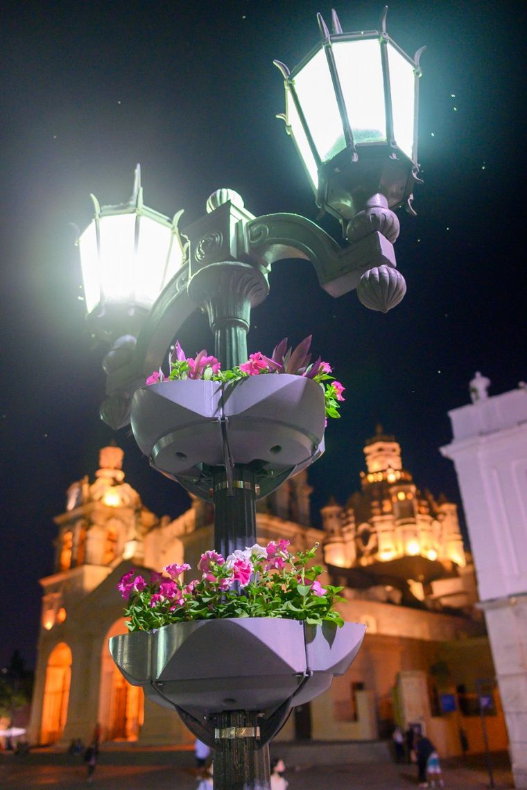 FOTO: Colocan macetas con riego autónomo en la Plaza San Martín