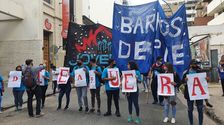 Protesta de Barrios de Pie en Córdoba