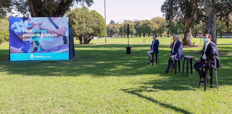 Alberto Fernández participó de un foro organizado por el Consejo Económico y Social