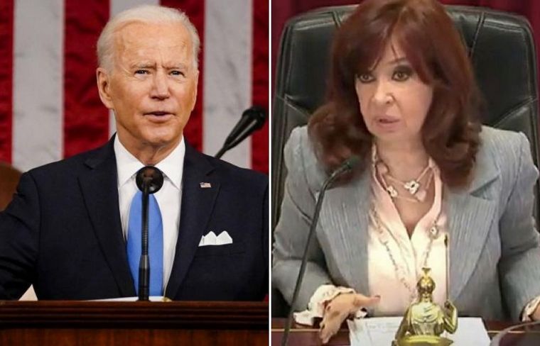 La ex presidenta se mostró sorprendida por las palabras de Biden. 