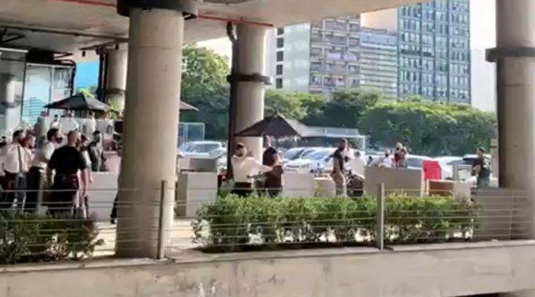 La pelea ocurrió en un restaurante de Vicente López.