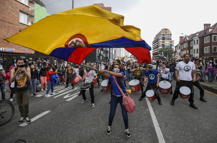 Las protestas en Colombia son en rechazo a las políticas del Gobierno.