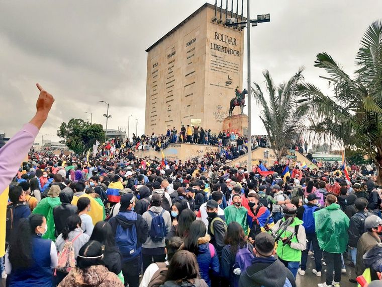 Colombia vivió otra jornada de violentos enfrentamientos. 