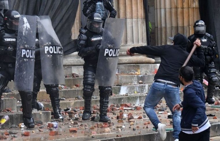 Colombia vivió otra jornada de violentos enfrentamientos. 