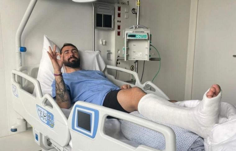 El atacante agradeció las muestras de apoyo recibidas. 