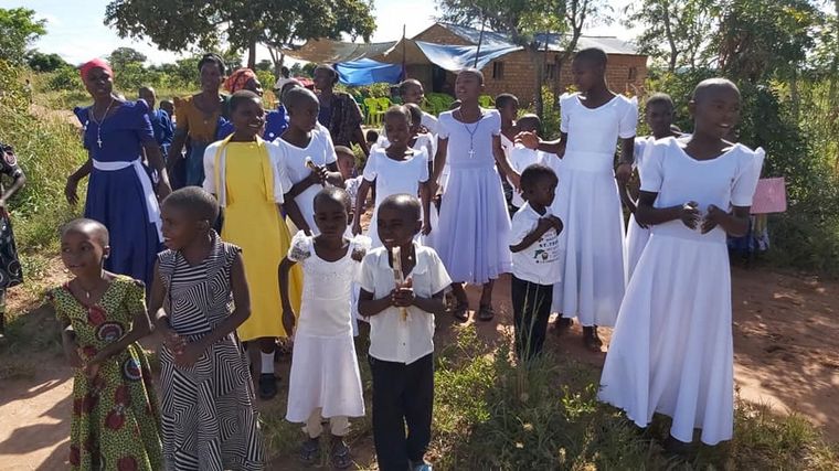 La imagen del cura Brochero llegó a África