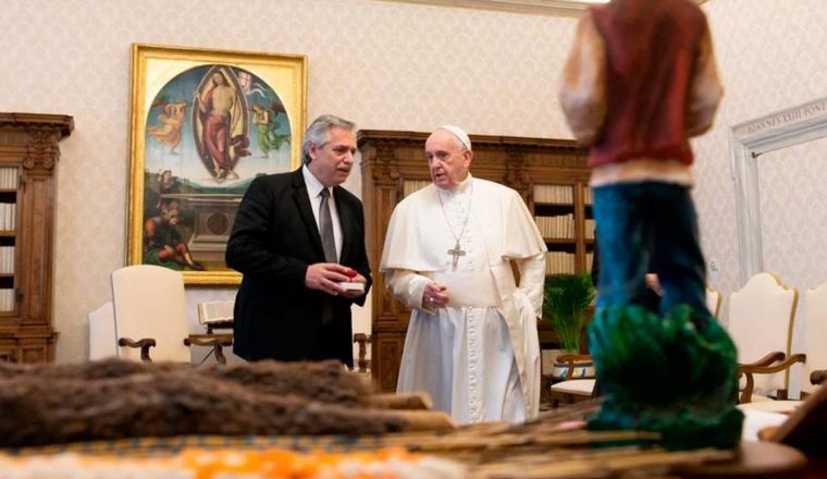 El Papa recibió a Alberto Fernández.