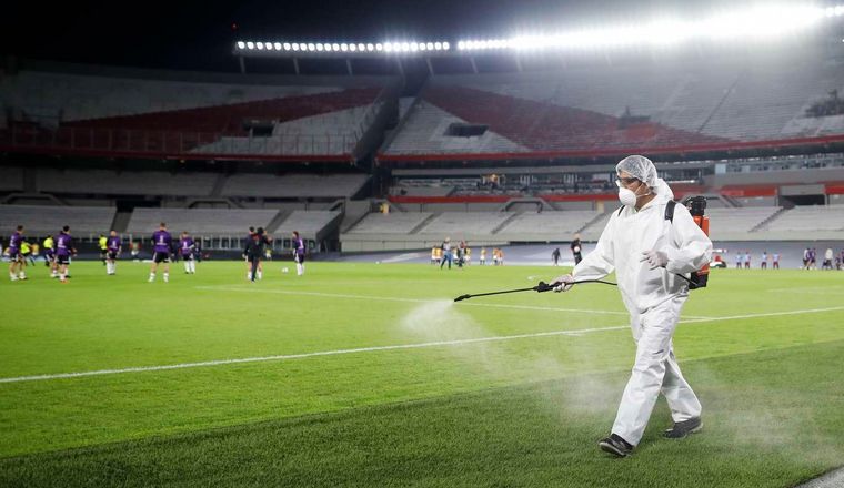 Monumental, en la previa de River vs Junior el 28 de abril (Foto: TN)