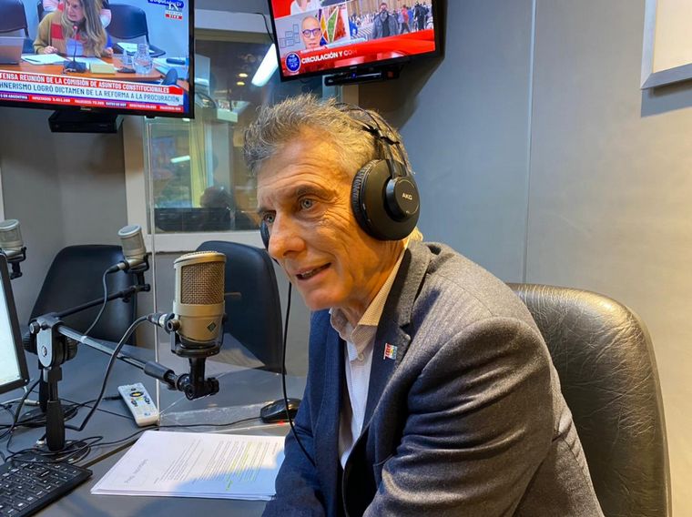 Mauricio Macri, en su visita a Cadena 3.