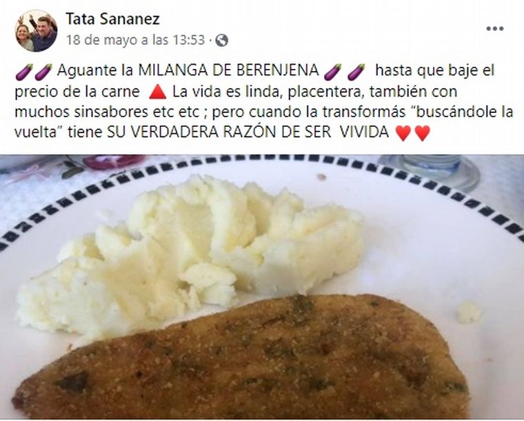 Un intendente propuso comer milanesa de berenjena 