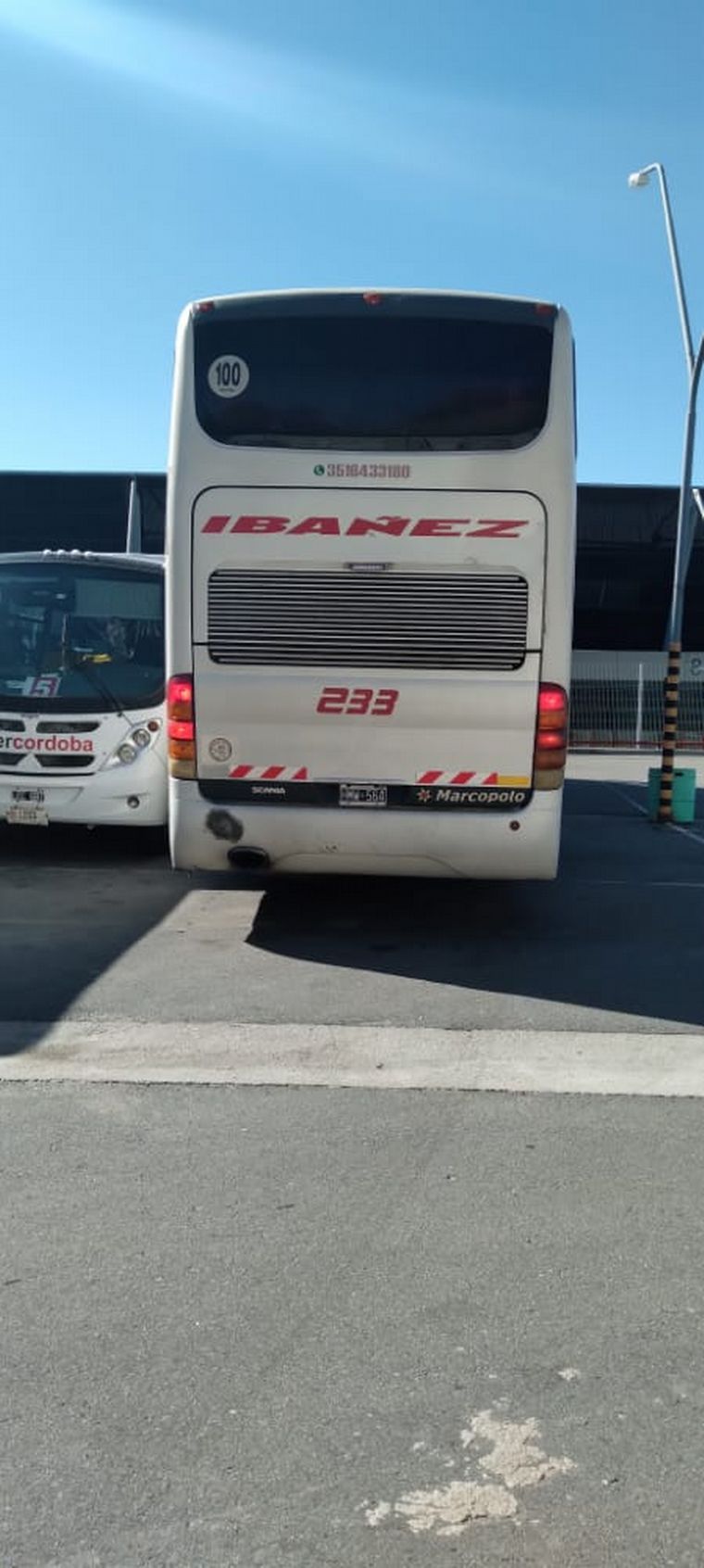 Secuestraron en Córdoba un colectivo que venía de Bolivia.