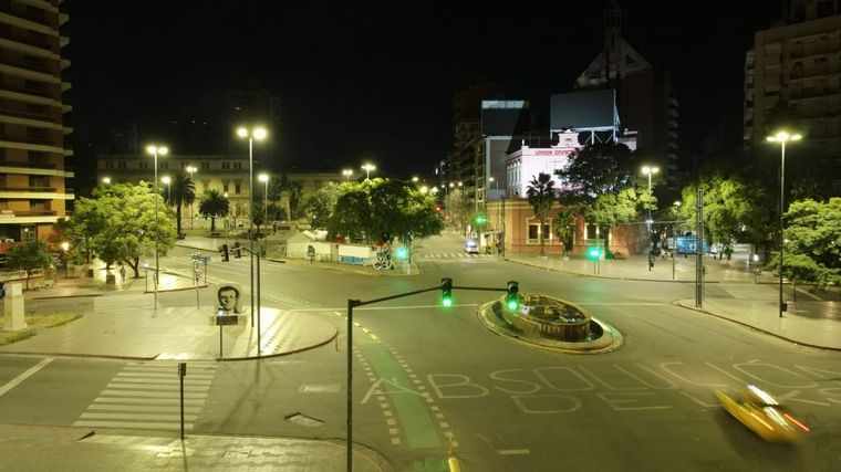 Las calles de la capital cordobesa, vacías por la nueva cuarentena.