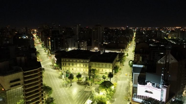 Las calles de la capital cordobesa, vacías por la nueva cuarentena.