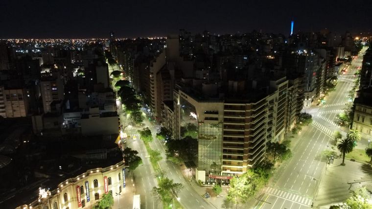Las calles de la capital cordobesa, vacías por la nueva cuarentena.