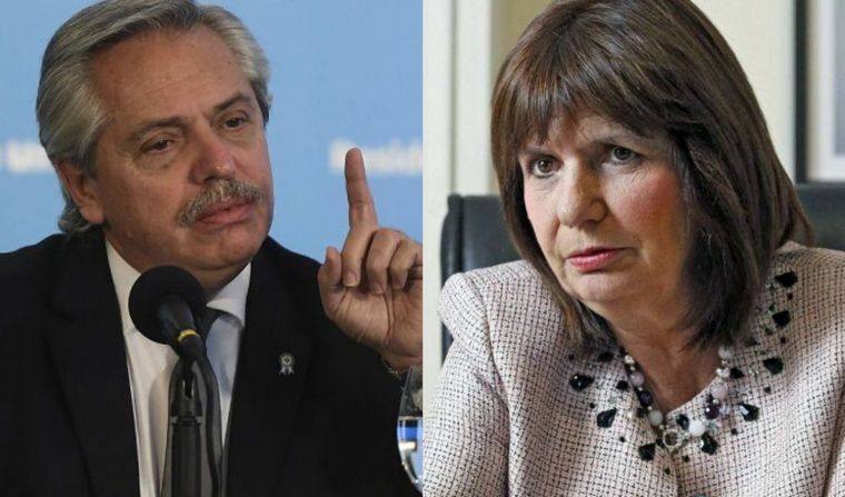 Alberto Fernández inició acciones legales contra Patricia Bullrich