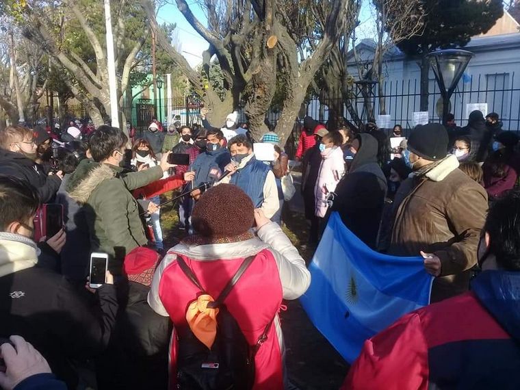 FOTO: Desalojaron el acampe de enfermeros en Santa Cruz