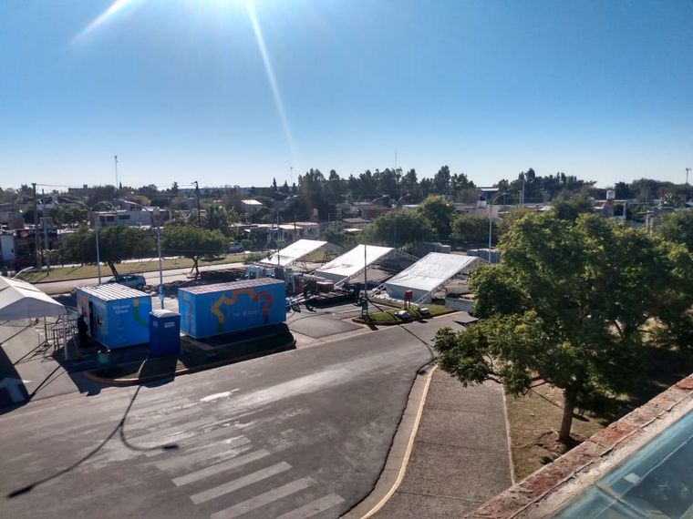 Instalan carpas prehospitalarias en el Príncipe de Asturias