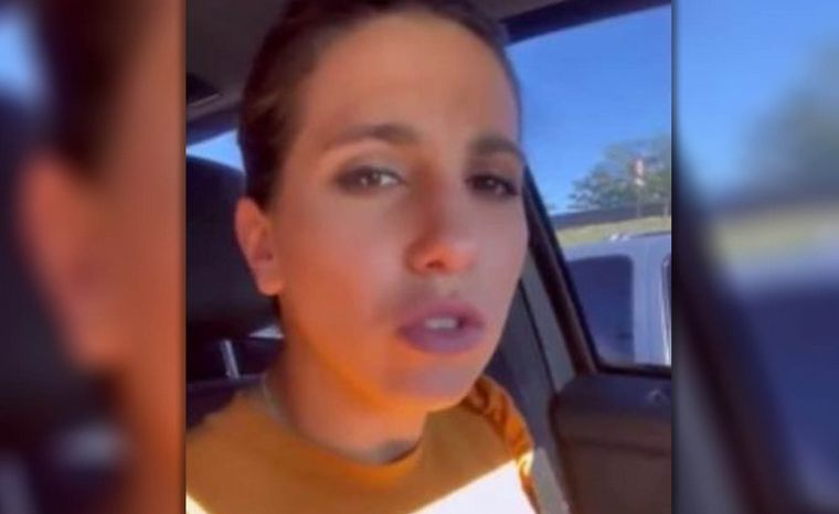 Cinthia Fernández se hizo pis encima en plena Panamericana