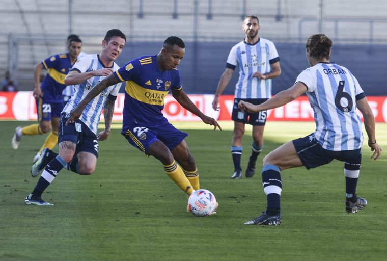 Racing y Boca igualaron sin goles por la semifinal de la Copa de la Liga.