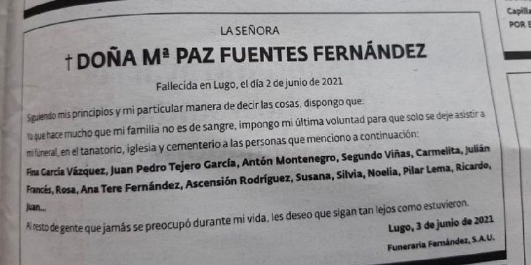 "Al resto, les deseo que sigan tan lejos como estuvieron", expresó.