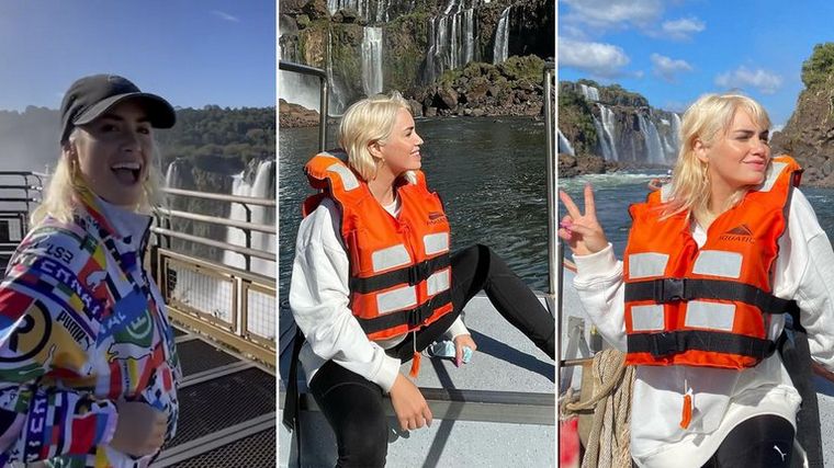 Las vacaciones de Lali Espósito en las Cataratas del Iguazú