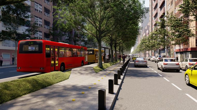 Se extenderá el cantero central del boulevard Chacabuco