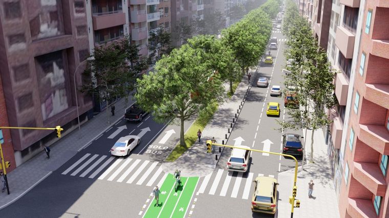 Se extenderá el cantero central del boulevard Chacabuco