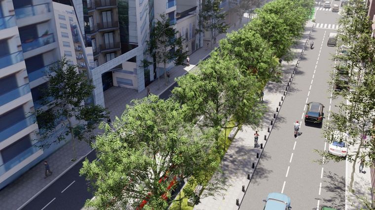 Se extenderá el cantero central del boulevard Chacabuco