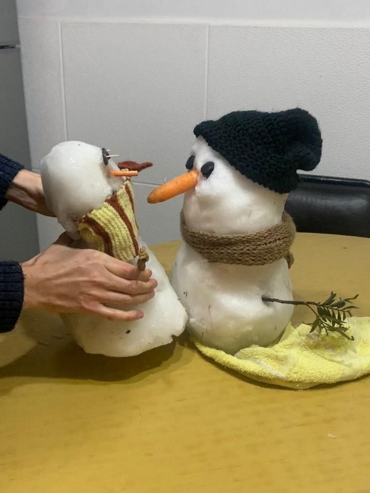 Tito y Blanca, los muñecos de nieve