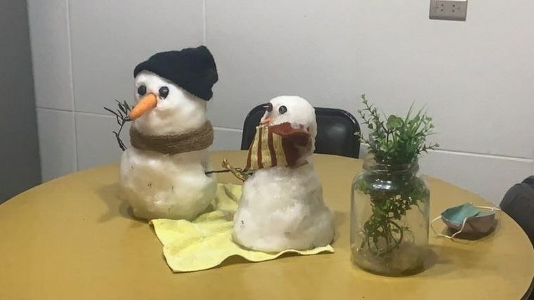 Tito y Blanca, los muñecos de nieve