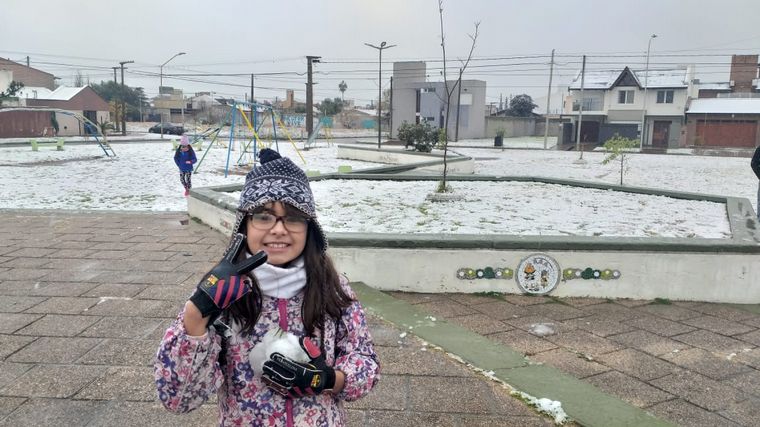 Nieve en Río Cuarto