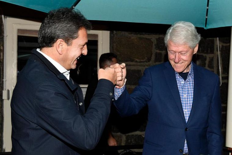 Massa cenó con Bill Clinton en EE.UU.: de qué hablaron