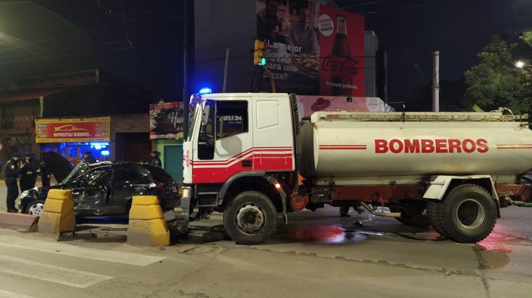 Grave choque en avenida Colón y Monseñor de Andrea en Córdoba.
