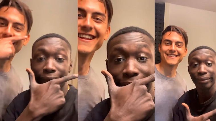 Paulo Dybala y Khaby Lame, un crossover impensado.