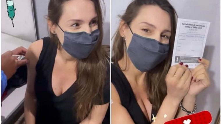 Pampita, vacunada: "Qué alegría, ya estoy protegida"