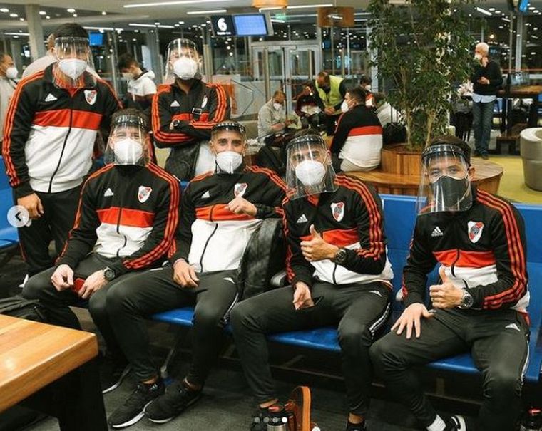 El plantel de River en Estados Unidos