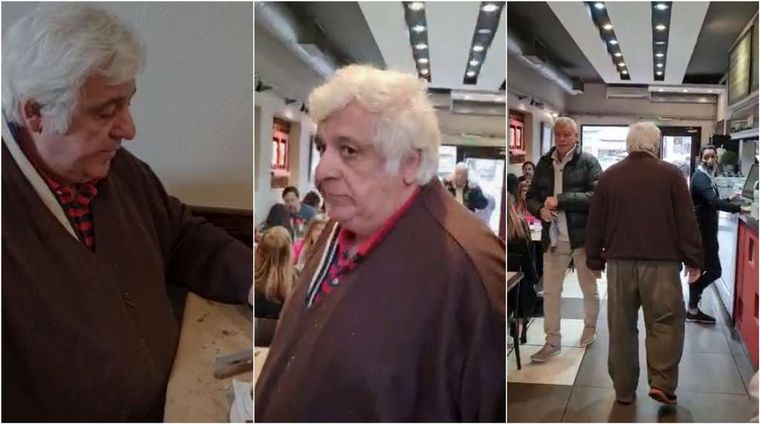 Escracharon a Samid en un restaurante.