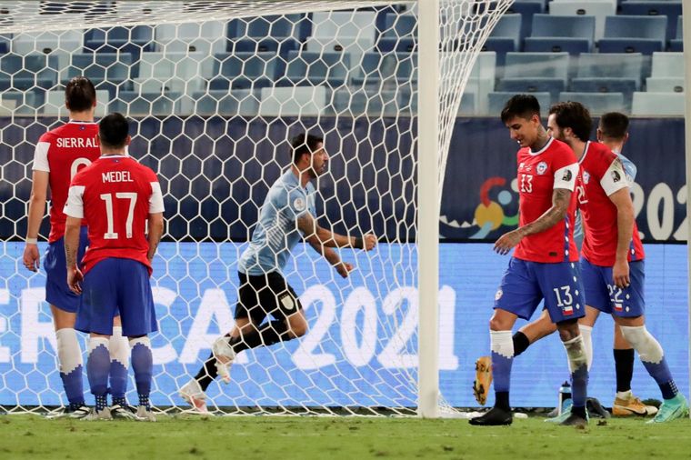 Chile y Uruguay igualaron 1-1.