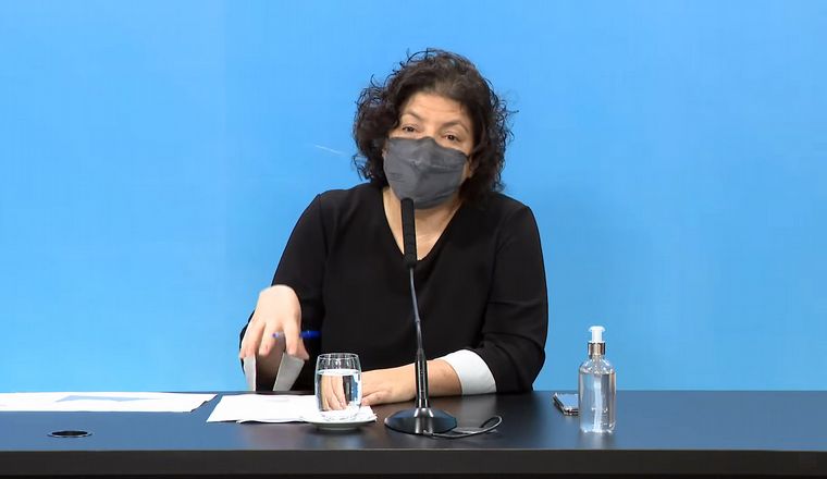 Carla Vizzotti, ministra de Salud de la Nación.