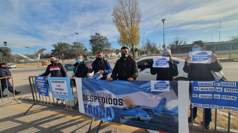 Protestas en Fadea por la visita del Presidente