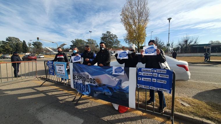 Protestas en Fadea por la visita del Presidente