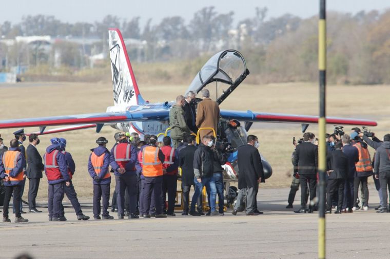 El gobernador Juan Schiaretti recibió al Presidente 