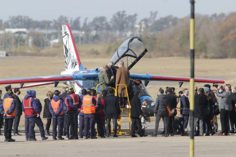 El gobernador Juan Schiaretti recibió al Presidente 