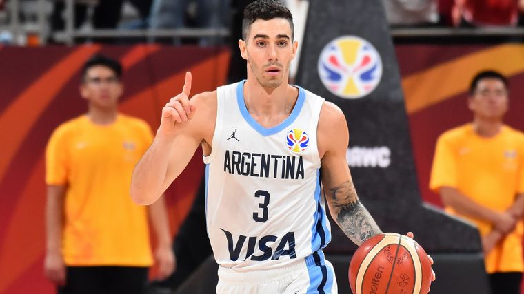 Luca Vildoza, jugador de la Selección argentina de básquet