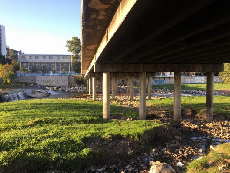 Así lucía el Puente Zipoli antes de la intervención