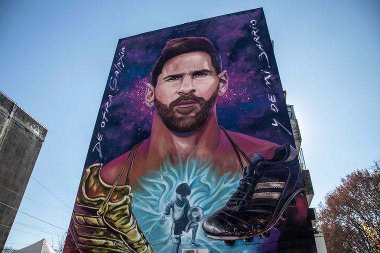 Mural Lionel Messi