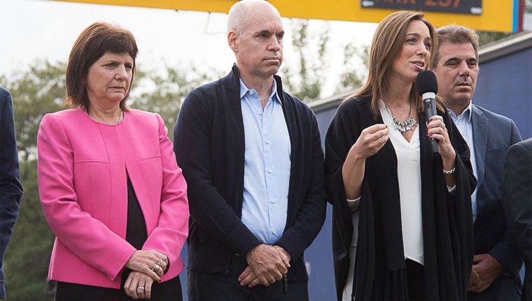 Patricia Bullrich, Horacio Rodríguez Larreta y María Eugenia Vidal