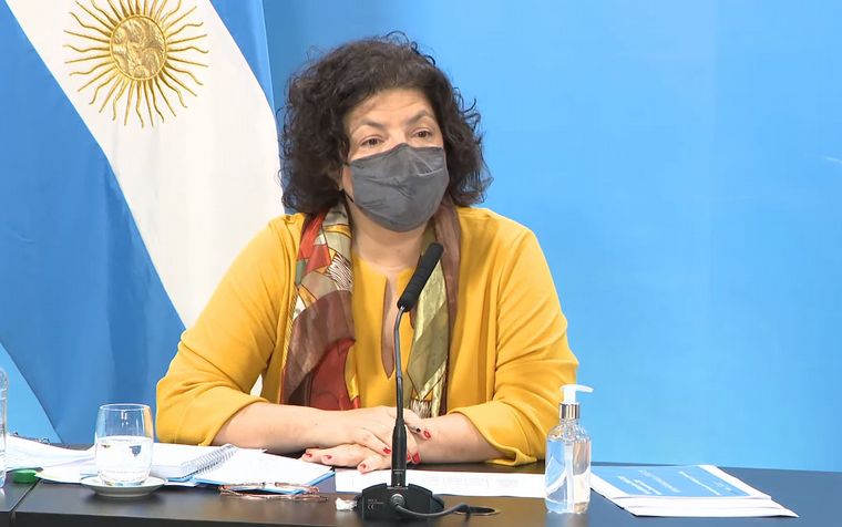 La ministra de Salud, Carla Vizzotti.